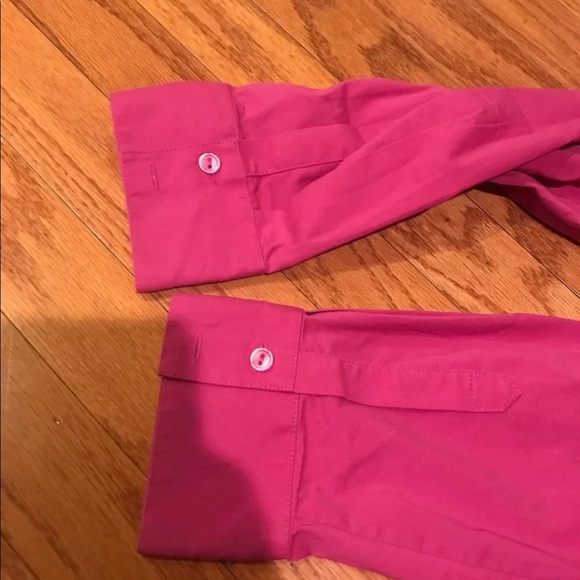 CHICOS Pink Button Up Collar Blouse & Skirt Outfit - Picture 5 of 8